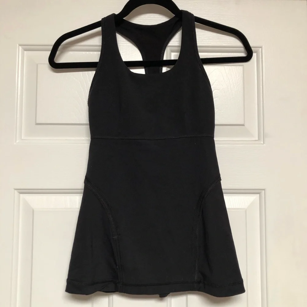 Lululemon Power Up T Back Black Tank Top - Picture 3 of 5